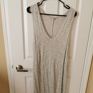 Beautiful ankle length grey vest/sleeveless top